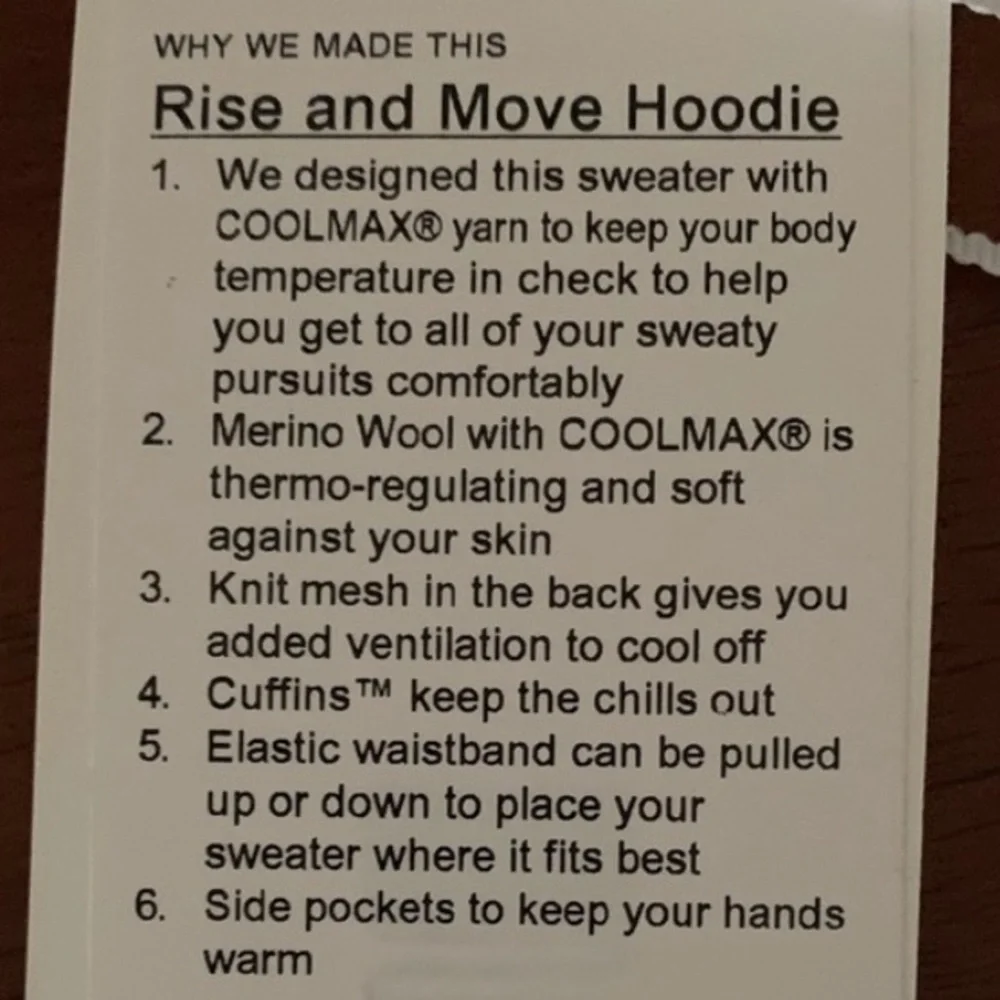 Lululemon Gray Rise & Move Hoodie Heathered Silver Drop | Size 8 / 10 EUC